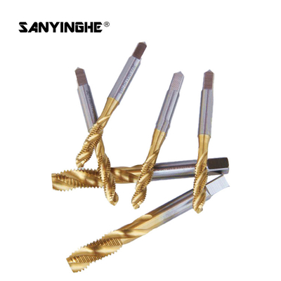 High-Speed Steel Titanium Plating Machine Tapping Screw Tap Chip Removal Tap Yellow High-Performance Tap