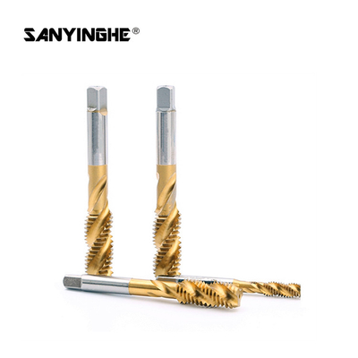 High-Speed Steel Titanium Plating Machine Tapping Screw Tap Chip Removal Tap Yellow High-Performance Tap